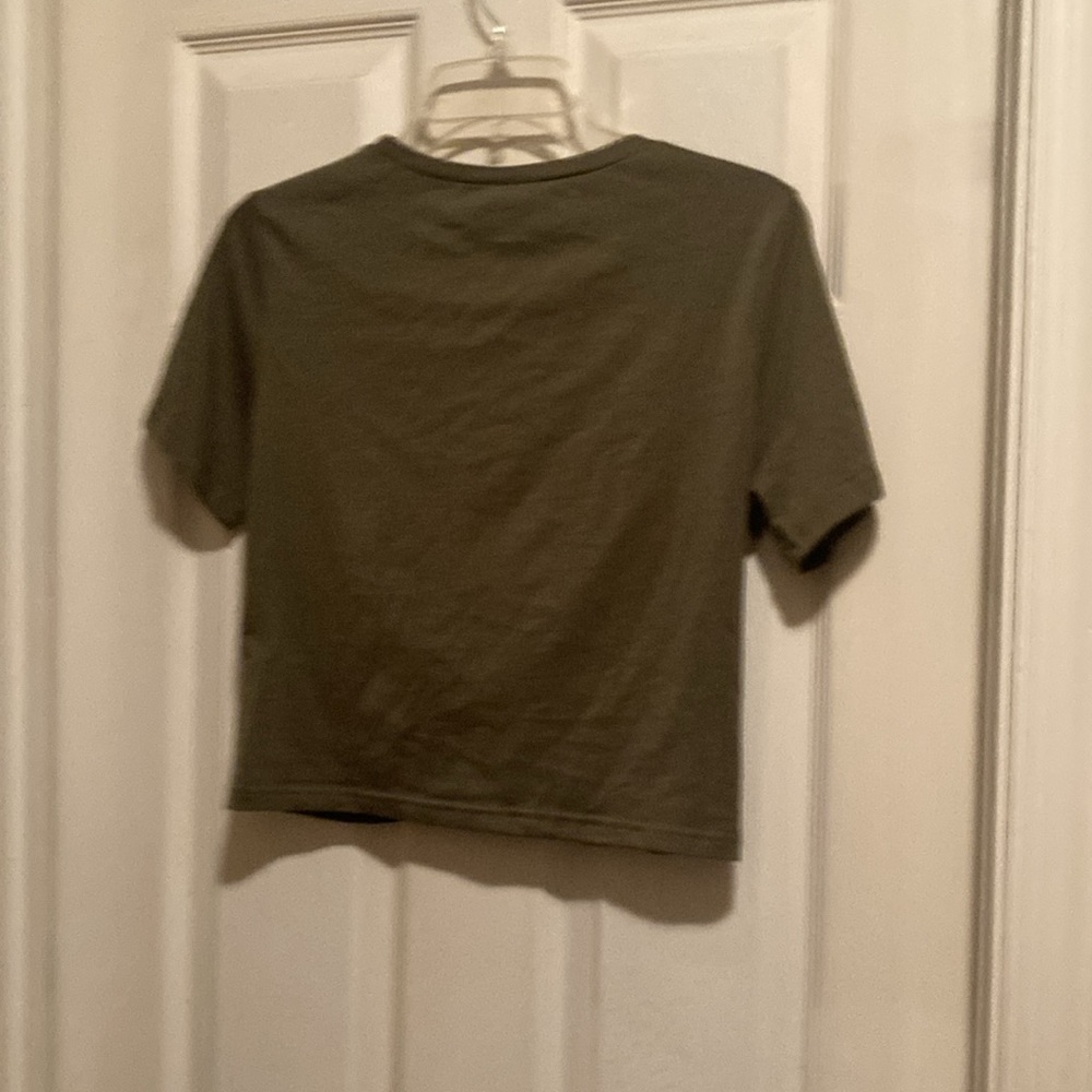 NWT Army Green Crop Top - Picture 7 of 9